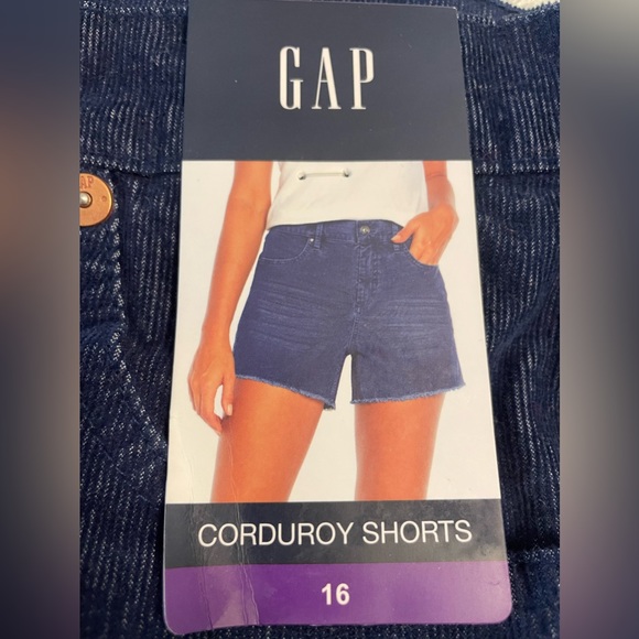 Gap Ladies Corduroy Shorts Blue - Picture 8 of 11